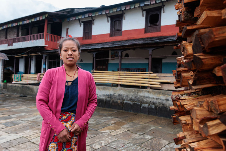 Kanya and her family run a traditional homestay business. Photo: Richard Wainwright/Caritas Australia