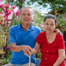 Thu And His Wife Linh Outside Their Home